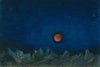 Ohne Titel (Roter Mond über Trümmerlandschaft)
