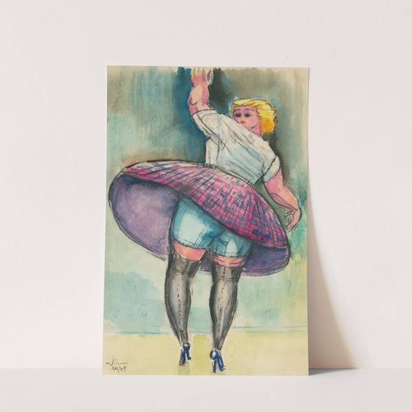 Ohne Titel (tanzende Frau) by Karl Wiener