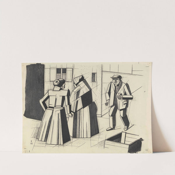 Ohne Titel (Zwei Frauen, ein Mann) by Karl Wiener