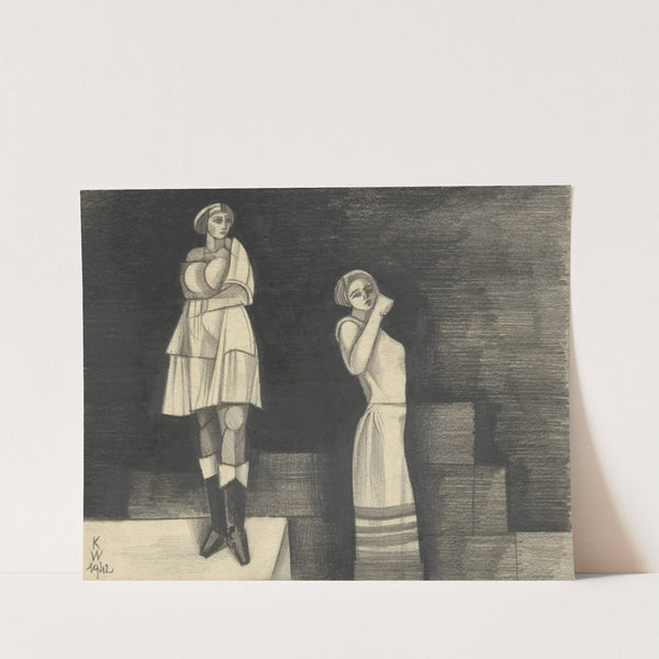 Ohne Titel (Zwei Mädchen) by Karl Wiener