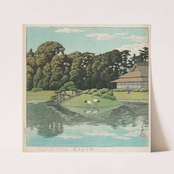 Okayama Korakuen (Korakuen Park in Okayama) (1934) by Kawase Hasui