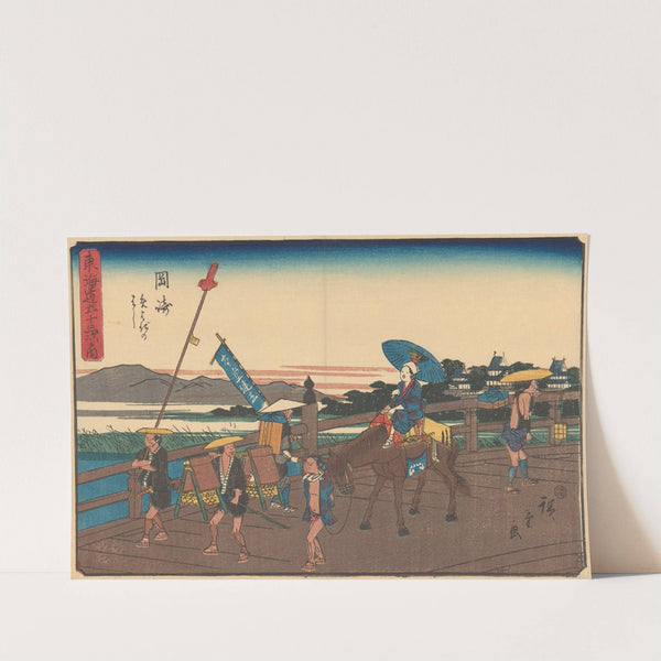 Okazaki (ca. 1841–1842) by Andō Hiroshige