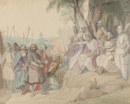 Olav den hellige og de fangne småkonger (1842)