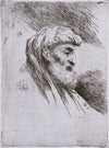 Old Bearded Man in Profile