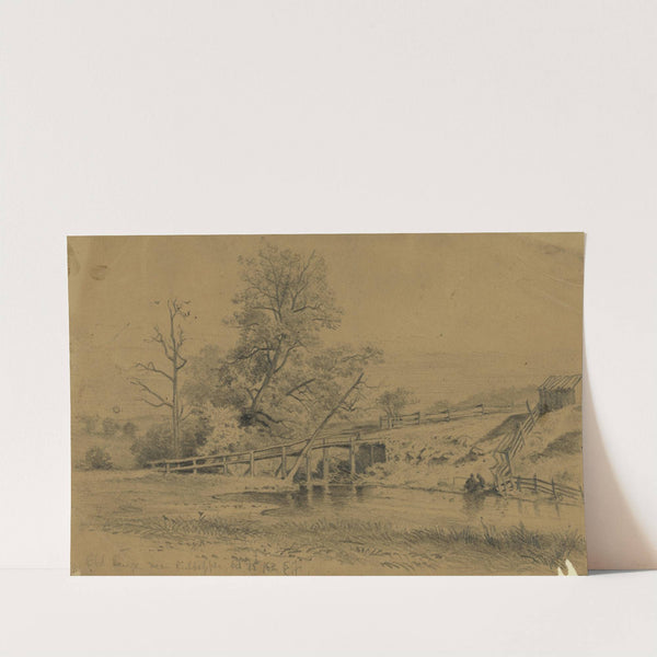 Old bridge near Culpepper by Edwin Forbes