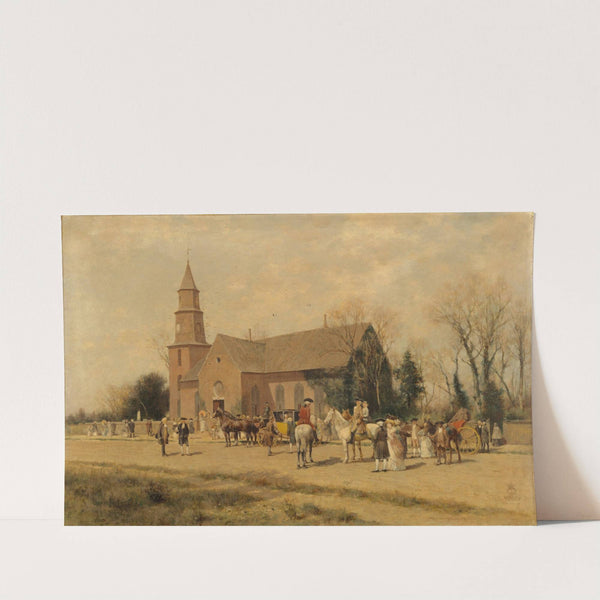 Old Bruton Church, Williamsburg, Virginia, in the Time of Lord Dunmore by Alfred Wordsworth Thompson