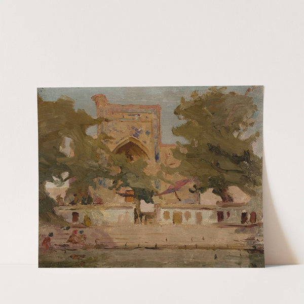 Old Bukhara – mosque on the lake. From the journey to Turkestan by Jan Ciągliński