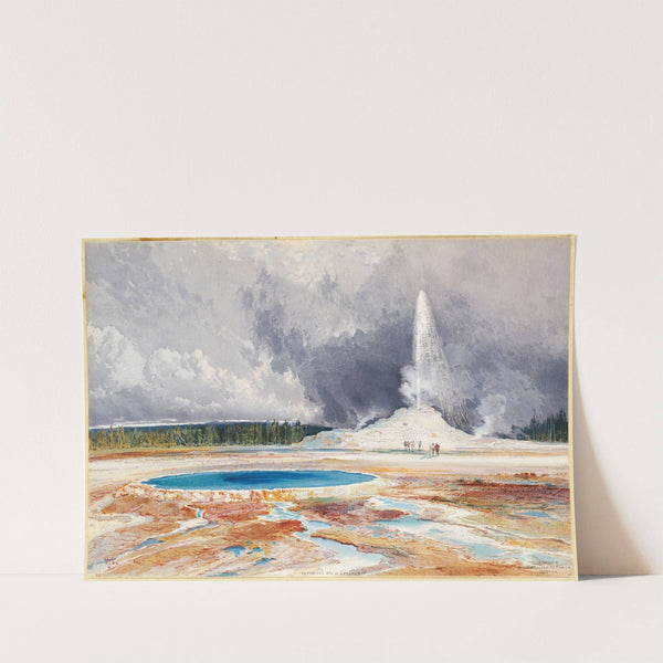 Old Castle Geyser by Thomas Moran