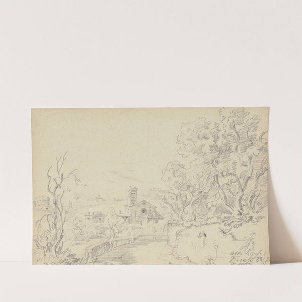 Old church in Fiesole by Friedrich Metz