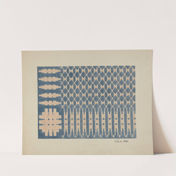 Old Colonial Handwoven Bedspread by Pearl Gibbo