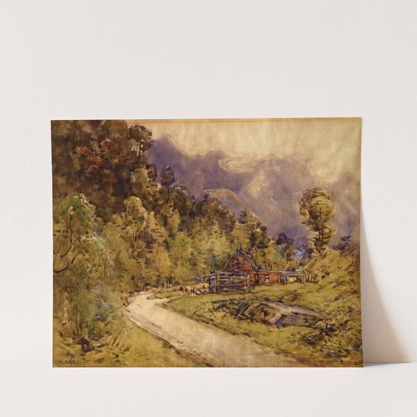 Old cottage, Arthur’s Pass (1920s) by Margaret Stoddart