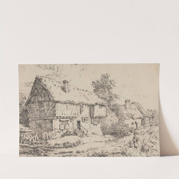 Old Cottages (1806) by William Henry Pyne
