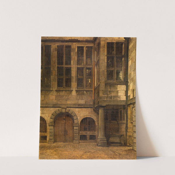 Old Courtyard of Antwerp Town Hall (1873) by Henri François Schaefels