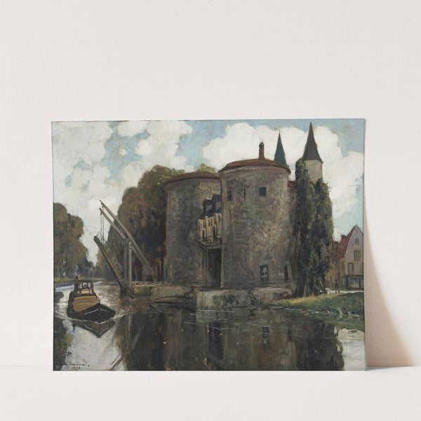 Old drawbridge, Bruges (1931) by Alexander Jamieson