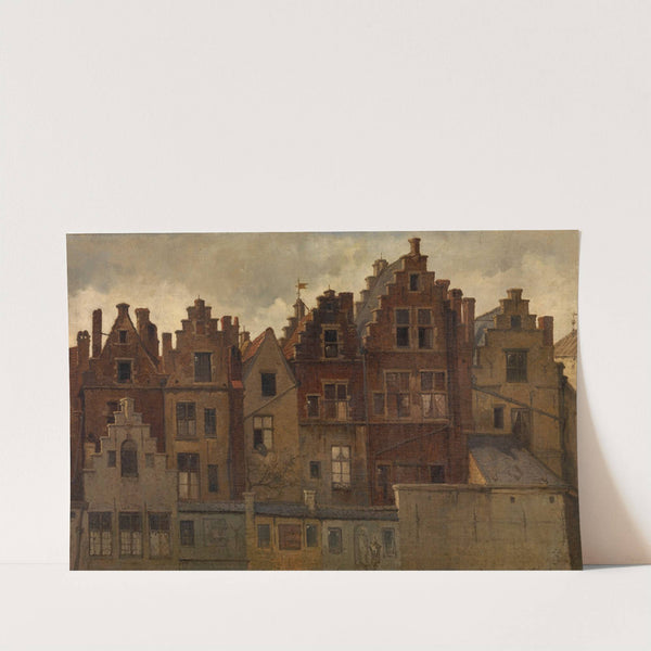 Old Façades on the Handschoenmarkt by Henri François Schaefels