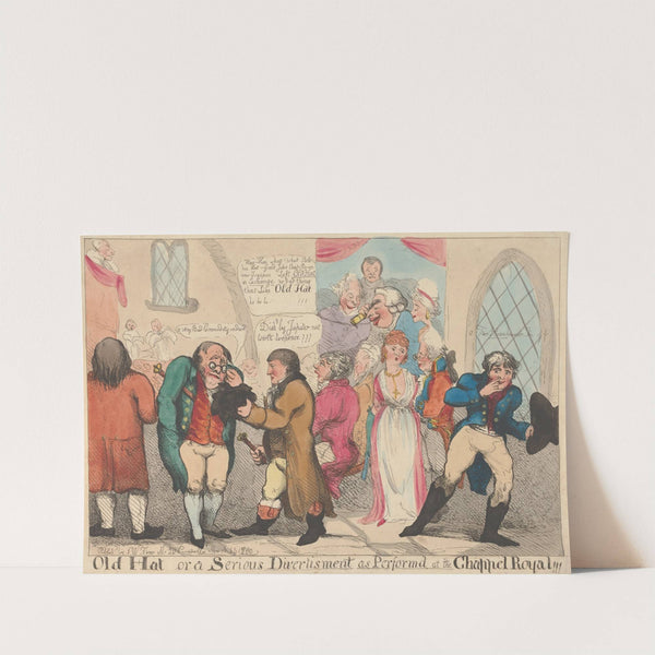 Old Hat or a Serious Divertisment as Performed at the Chappel Royal by John Cawse