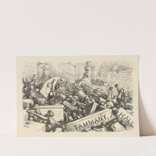 Old Honesty among the ruins of Tammany (1872) by Thomas Nast