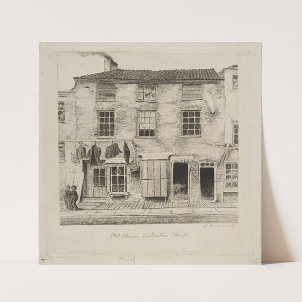 Old House in Rector Street, from ‘Scenes of Old New York’. (1870) by Henry Farrer