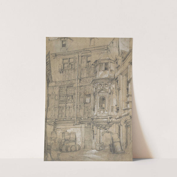 Old house in Rouen by Samuel Prout