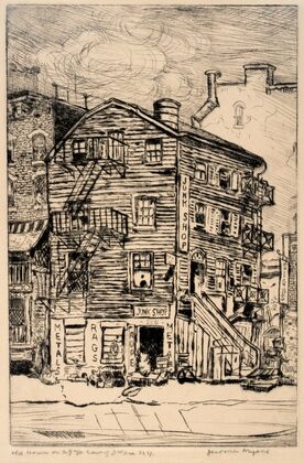 Old House On 29th St. East Of 3rd Ave. N.Y.