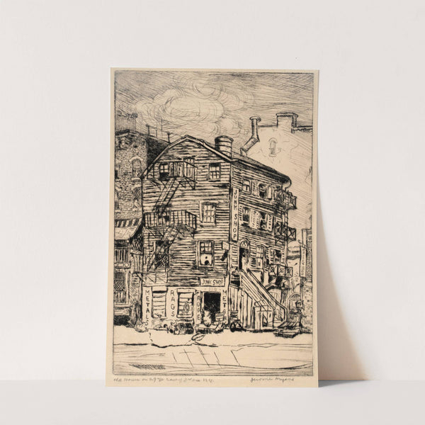 Old House On 29th St. East Of 3rd Ave. N.Y. by Jerome Myers