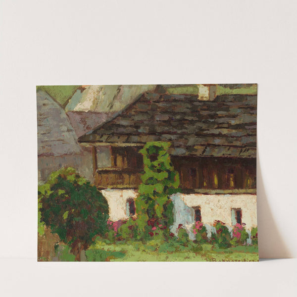 Old house with a porch (1929) by Jan Bohuszewicz