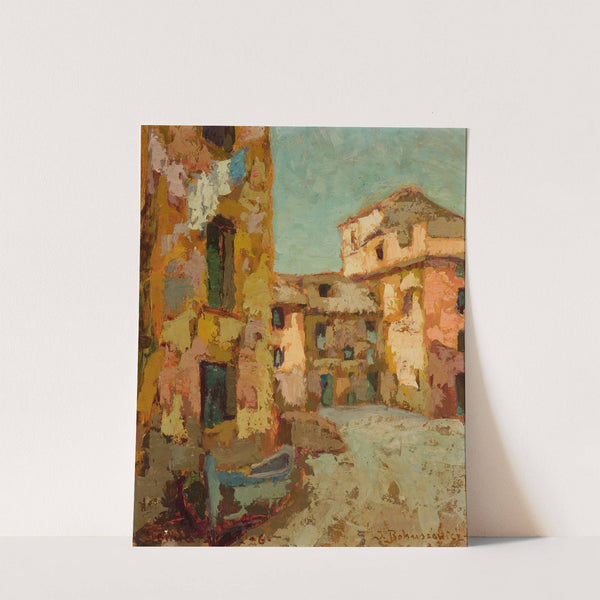 Old houses in Boccadasse (1926) by Jan Bohuszewicz