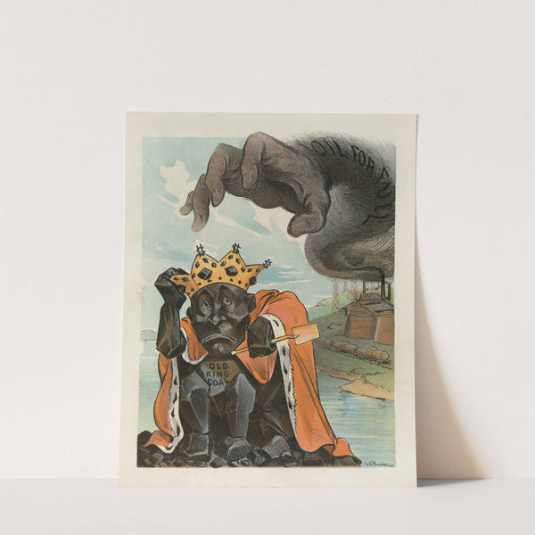 Old king coal’s crown in danger (1902) by John Samuel Pughe