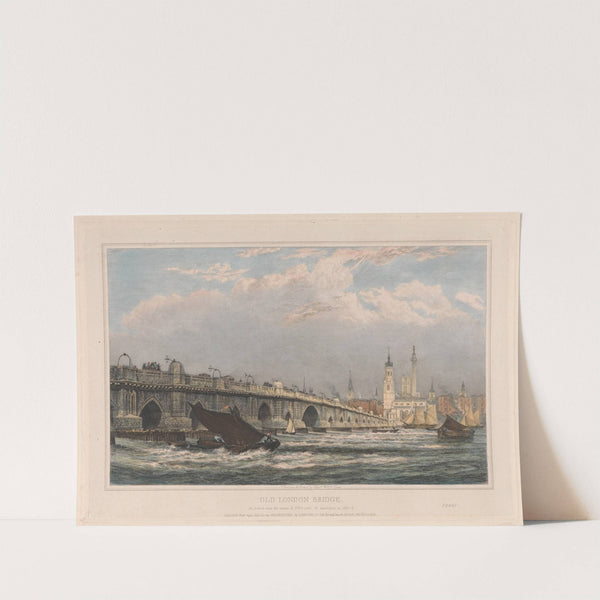 Old London Bridge after the Repair of 1700 until 1831 (1833) by Edward William Cooke