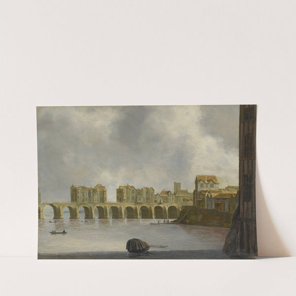Old London Bridge, viewed from the south by Claude de Jongh