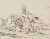 Old Man and Children Seated, Cooking