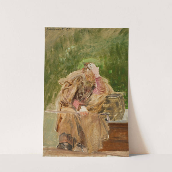 Old man at a water well by Jacek Malczewski