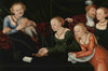Old Man Beguiled By Courtesans