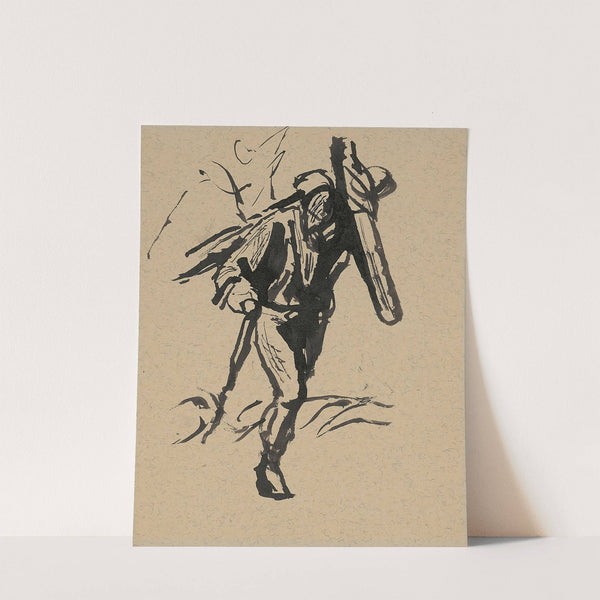 Old Man Carrying a Cross by Ján Novák