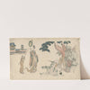 Old Man Feeding the Turtles; Princes and Attendants Approaching (late 18th century – early 19th century) by Katsushika Hokusai