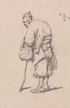 Old Man Leaning on a Stick