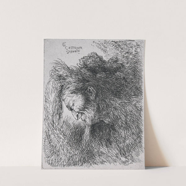 Old Man Looking Down by Giovanni Benedetto Castiglione