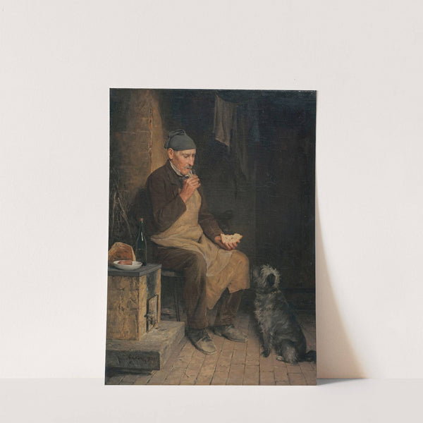 Old Man Taking A Rest (1901) by Albert Anker