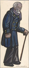 Old man with a cane
