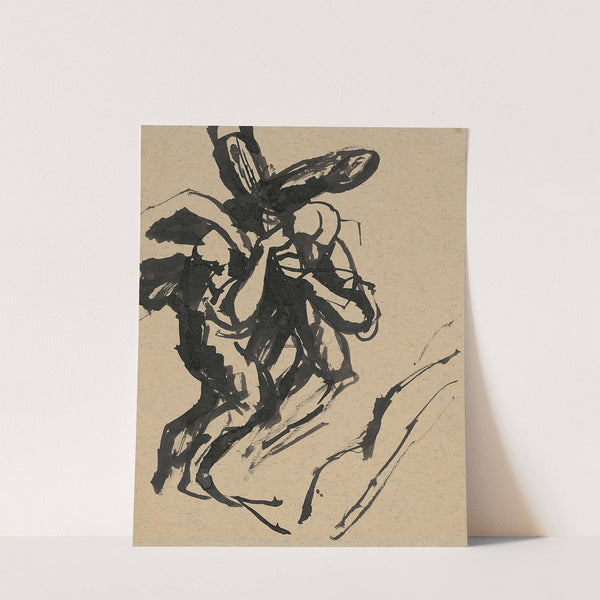 Old Man with a Cross on his Shoulder by Ján Novák