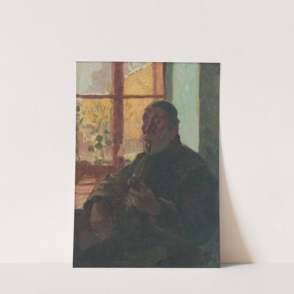 Old Man with a Pipe by Window by József Rippl-Rónai