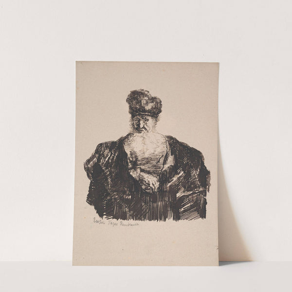 Old Man with Flowing Beard by James Ensor