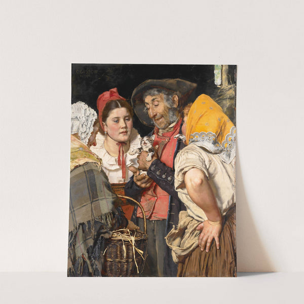 Old Man's Treasure (Das Katzchen) by Karl Gussow