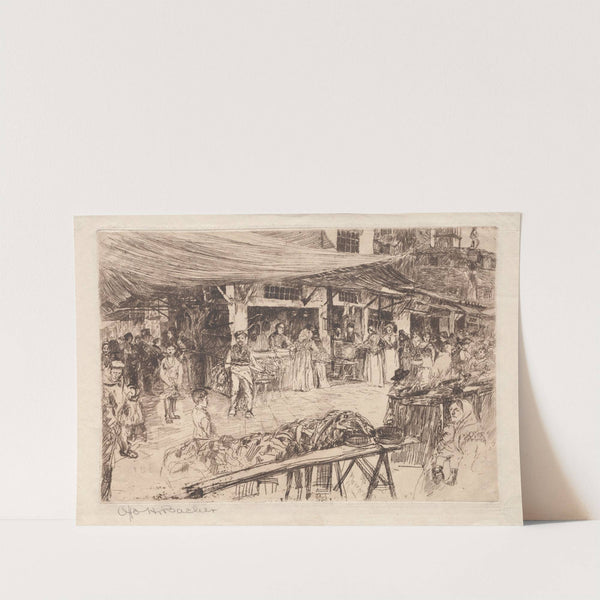 Old Market, Florence by Otto Henry Bacher