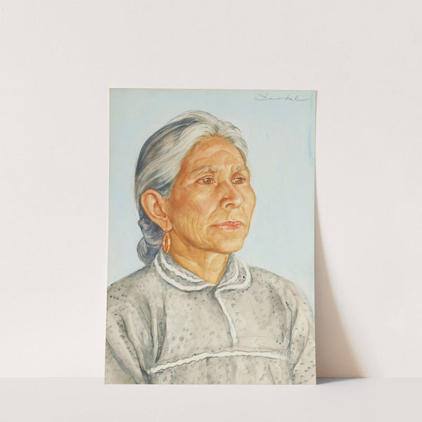 Old mexican woman by Nils Dardel