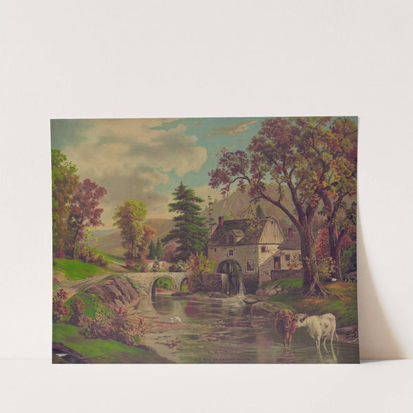 Old mill on Beaver Creek (1879) by Krebs Lith. Co