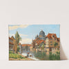 Old Nuremberg, a View of the Synagogue from the Pegnitz River by August Fischer