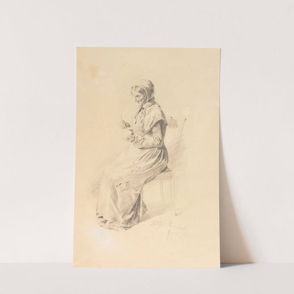 Old peasant woman (1875) by Wilhelm Busch