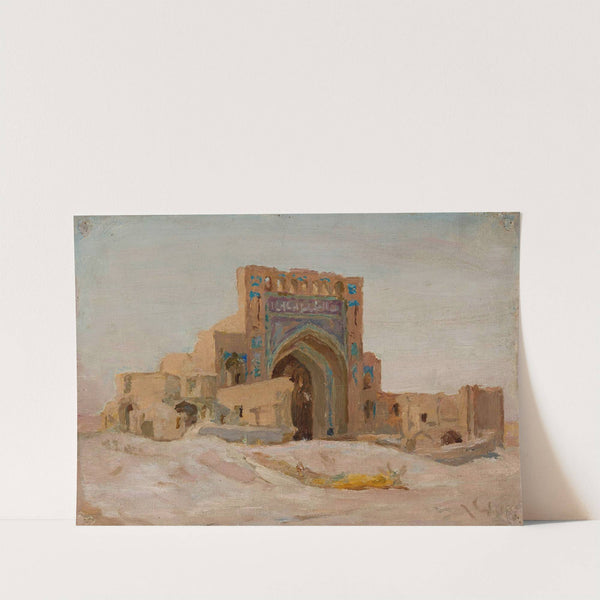 Old Persian mosque. From the journey to Turkestan by Jan Ciągliński