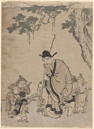 Old Sage Teaching a Moral